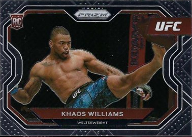 Khaos Williams 2021 Panini Prizm UFC Base #179 Gold