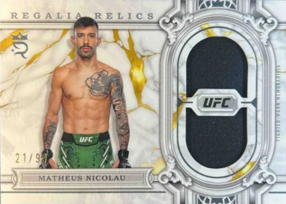Matheus Nicolau 2024 Topps Royalty UFC Regalia Relics #RAR-21 Blue