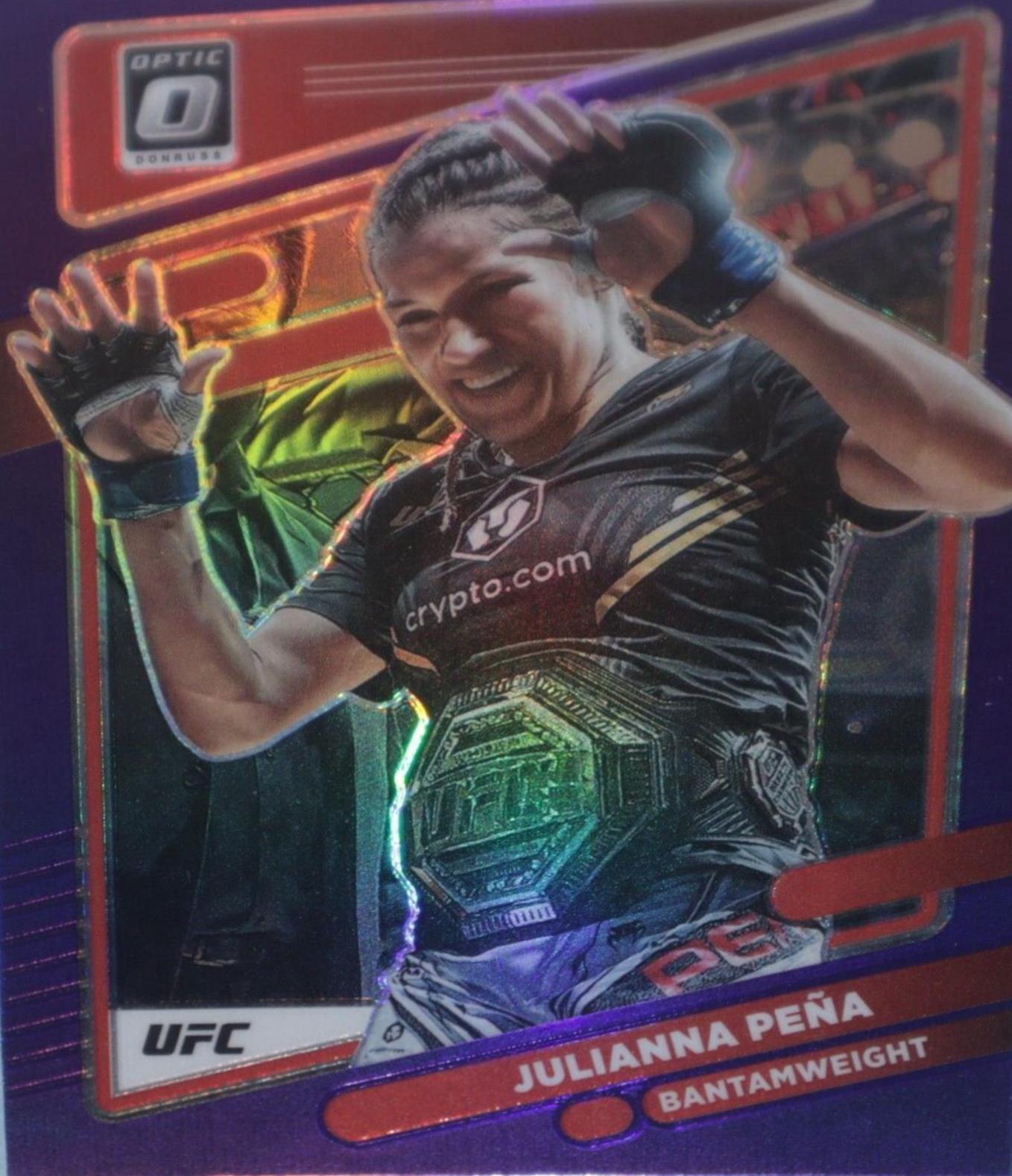 Julianna Peña 2022 Panini Donruss Optic UFC Base #5 Purple