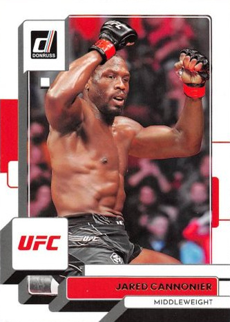 Jared Cannonier 2023 Panini Donruss UFC Base #172 Press Proof Silver