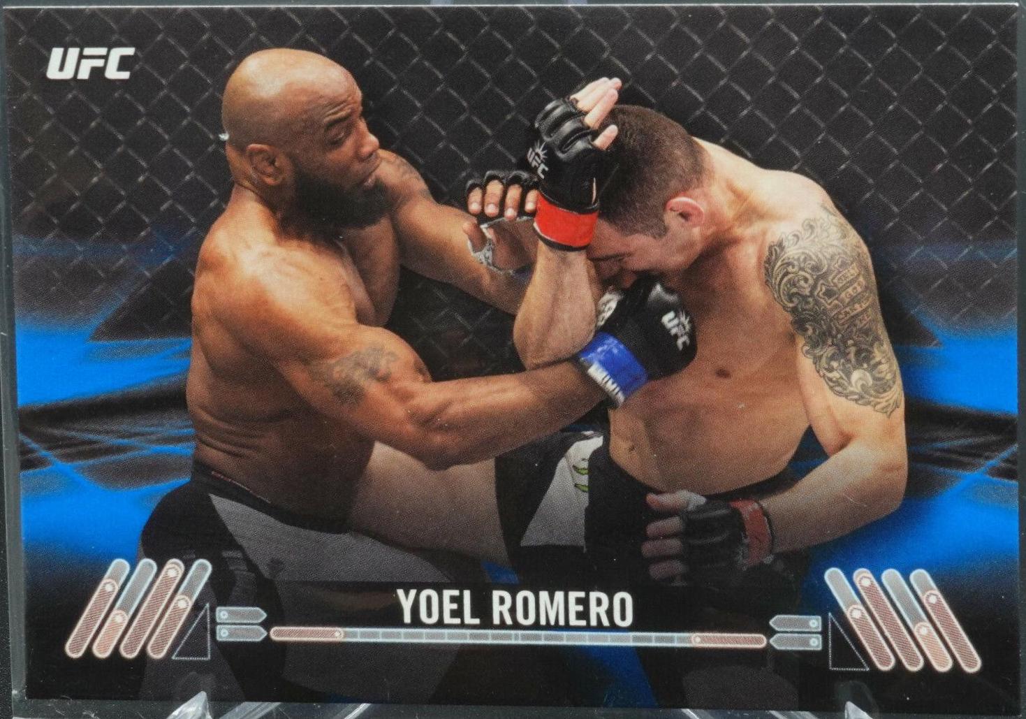 Yoel Romero 2017 Topps UFC Knockout Base #51 Blue