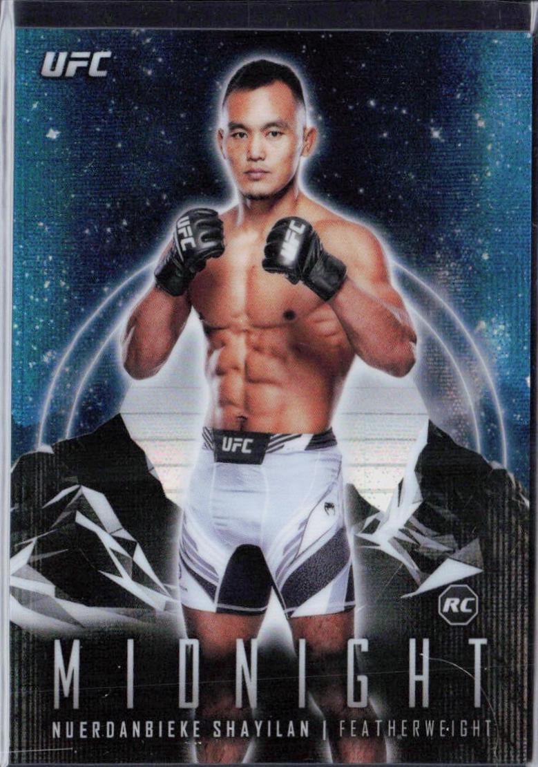 Shayilan Nuerdanbieke 2024 Topps Midnight UFC Base #2 Moon Beam