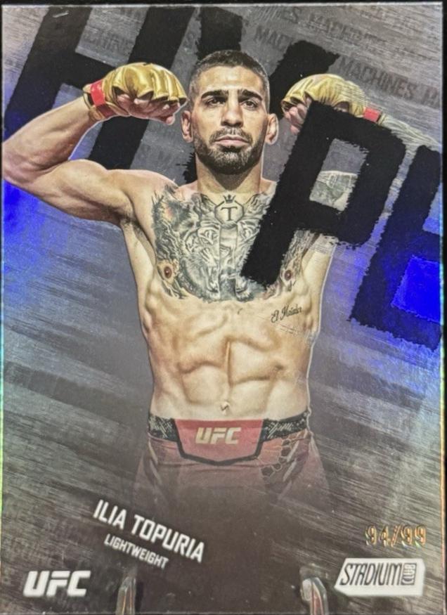 Ilia Topuria 2025 Topps Stadium Club UFC Hype Machines #HM-1 Black