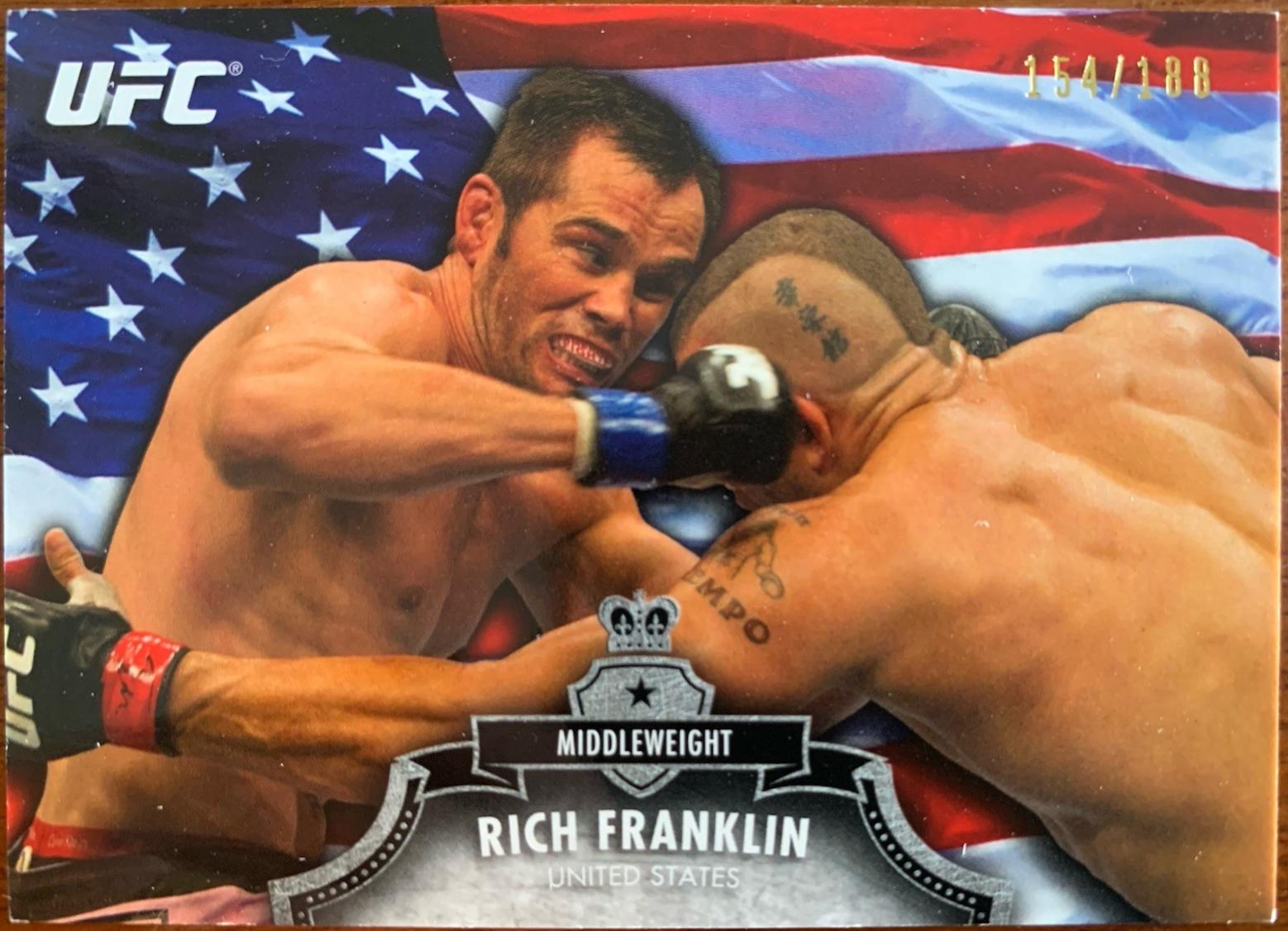 Rich Franklin 2012 Topps UFC Bloodlines Base #122 Flag