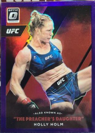 Holly Holm 2022 Panini Donruss Optic UFC Also Known As #19 Purple