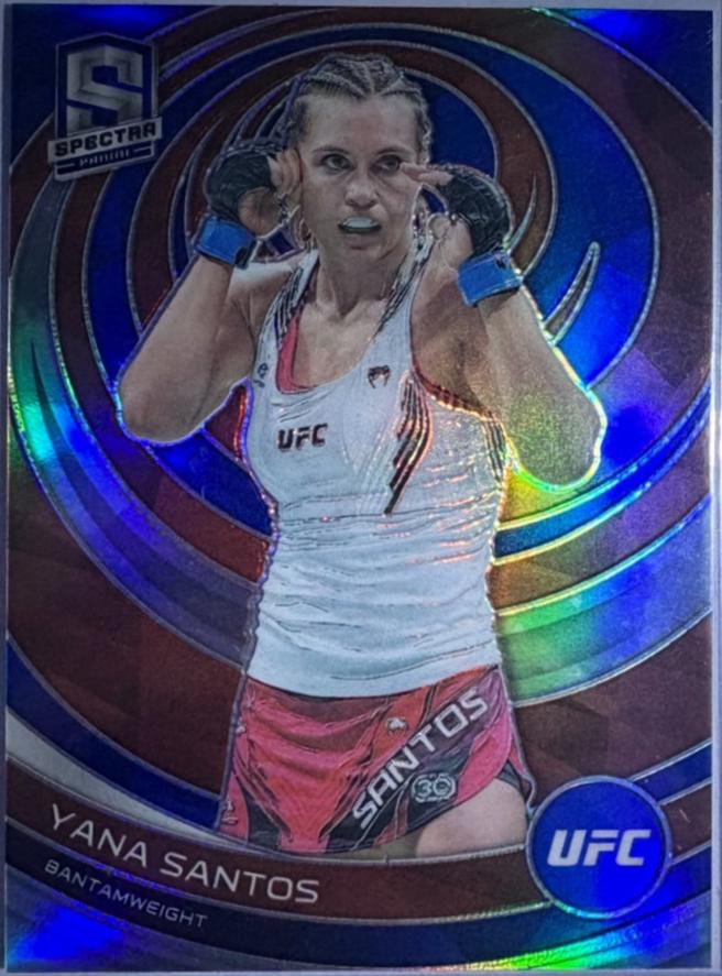 Yana Santos 2023 Panini Chronicles UFC Base Spectra #395 Blue