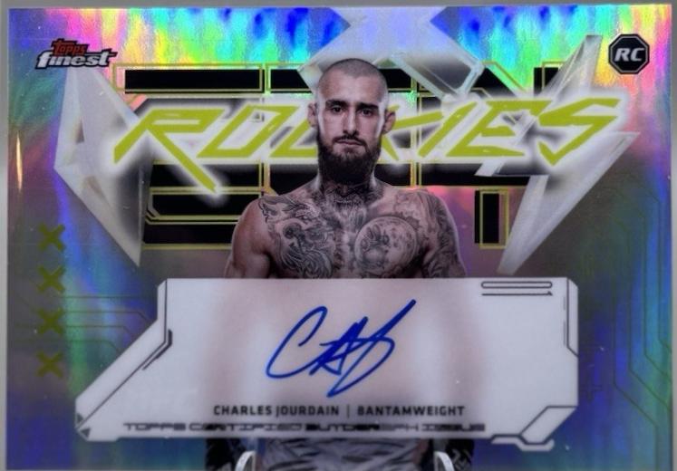 Charles Jourdain 2025 Topps Finest UFC Finest Rookie Autographs #FRA-CJ Refractor