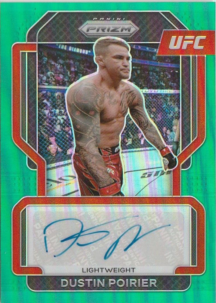 Dustin Poirier 2022 Panini Prizm UFC Signatures #20 Green