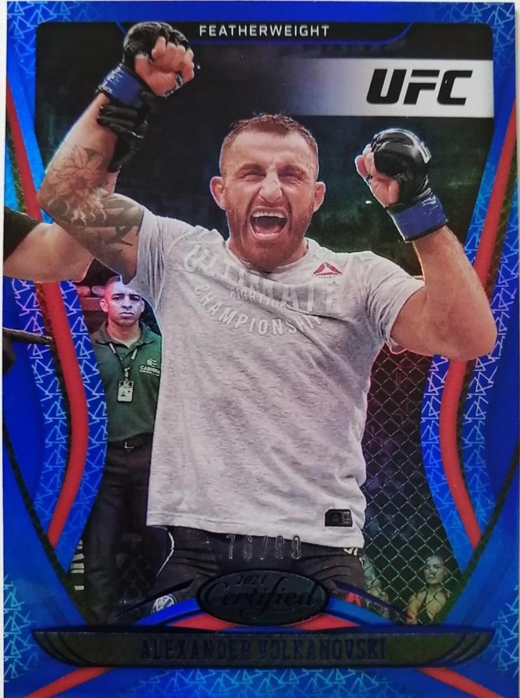 Alexander Volkanovski 2021 Panini Chronicles UFC Base Certified #129 Blue