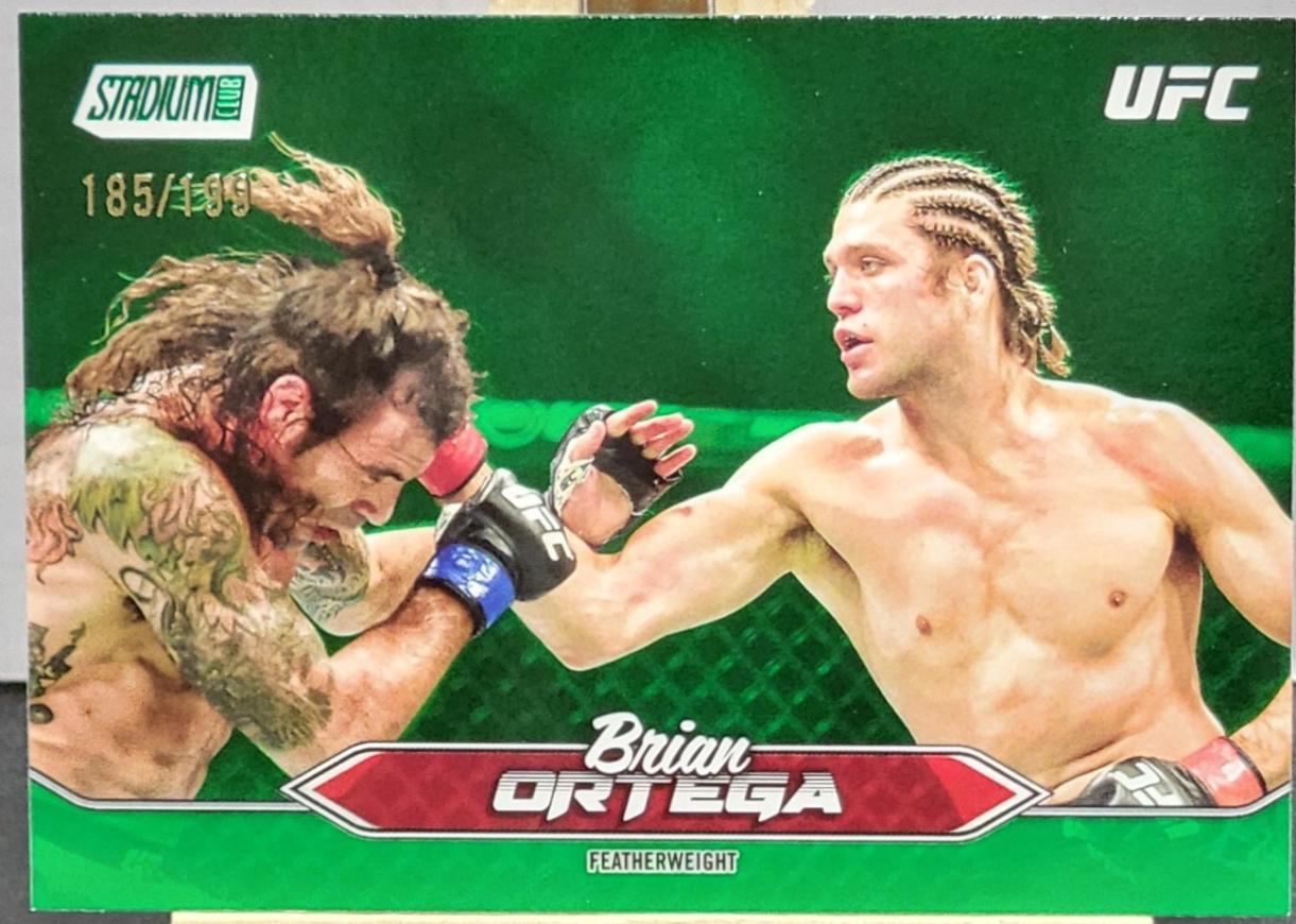 Brian Ortega 2025 Topps Stadium Club UFC Base #180 Green