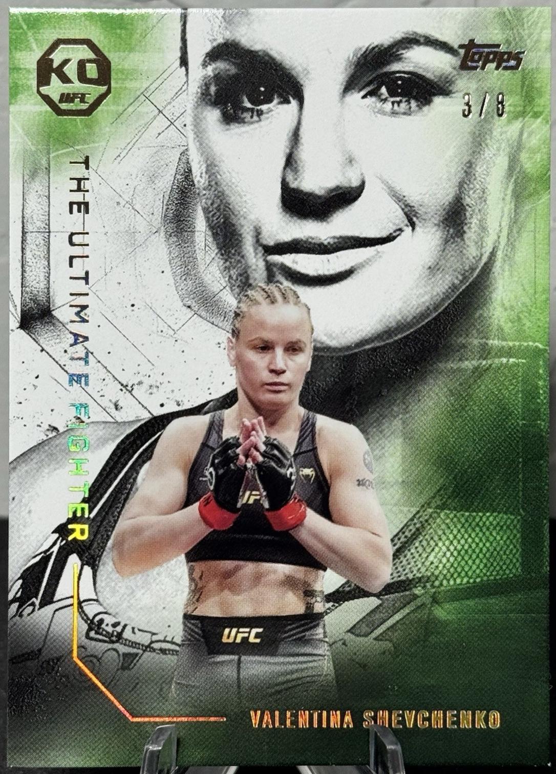 Valentina Shevchenko 2025 Topps Knockout UFC The Ultimate Fighter #UF-10 Gold