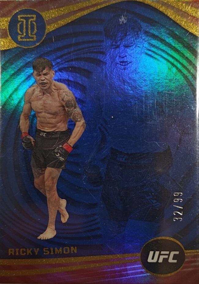 Ricky Simon 2023 Panini Chronicles UFC Base Illusions #261 Green