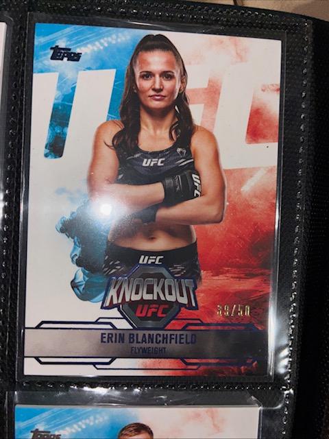 Erin Blanchfield 2025 Topps Knockout UFC Base #23 Blue