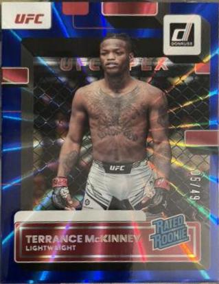Terrance McKinney 2023 Panini Donruss UFC Base #210 Blue Laser