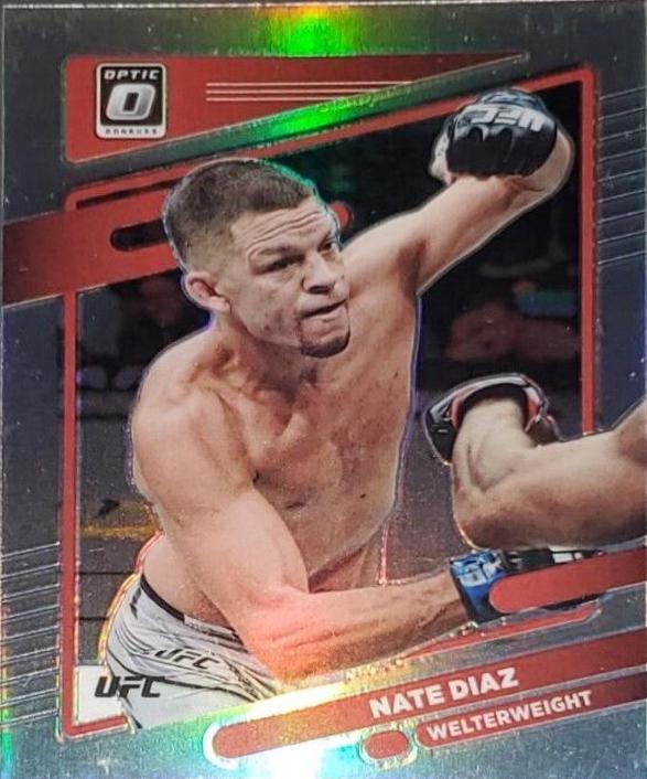 Nate Diaz 2022 Panini Donruss Optic UFC Base #23 Holo