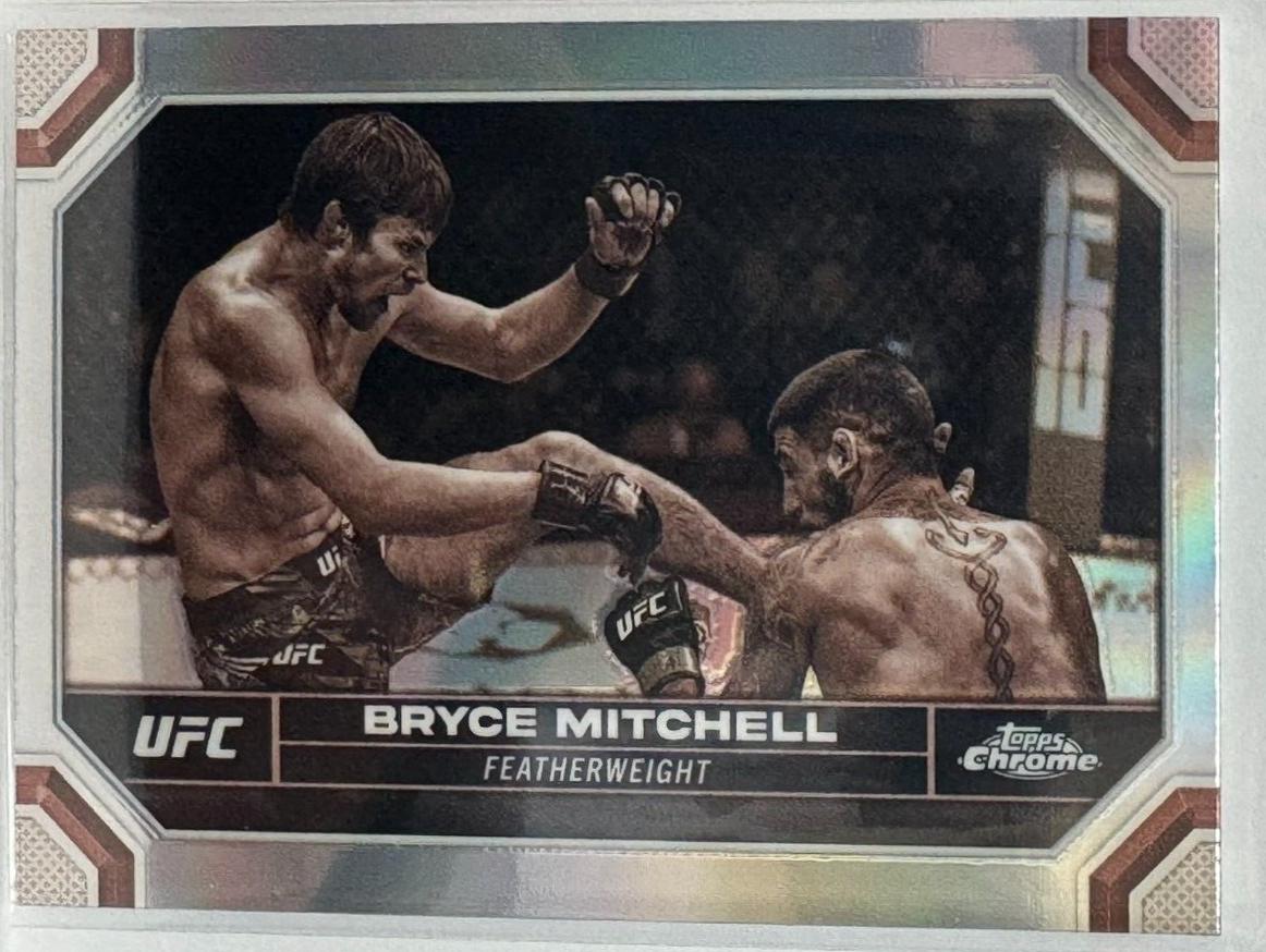 Bryce Mitchell 2024 Topps Chrome UFC Base #36 Sepia Refractor