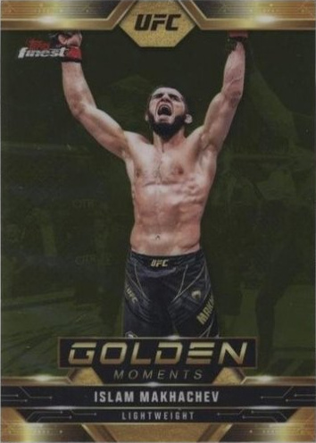Islam Makhachev 2025 Topps Finest UFC Golden Moments #GM-12 Superfractor