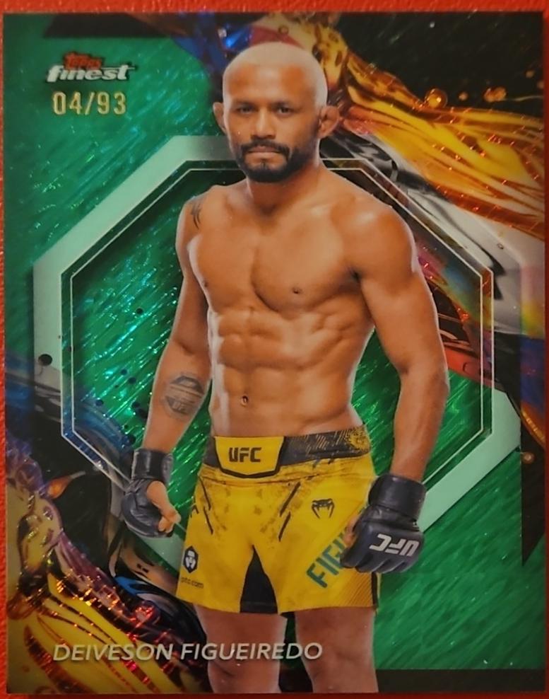 Jared Cannonier 2024 Topps Finest UFC Base Uncommon #149 Green Shimmer Refractor