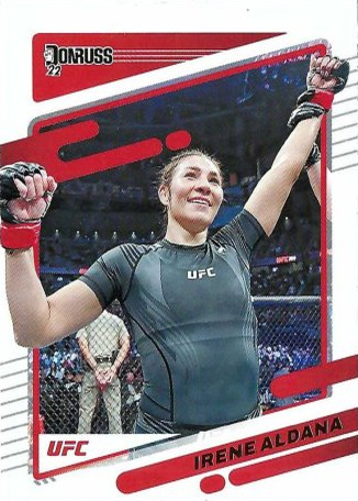 Irene Aldana 2022 Panini Donruss UFC Base #119 Purple Laser
