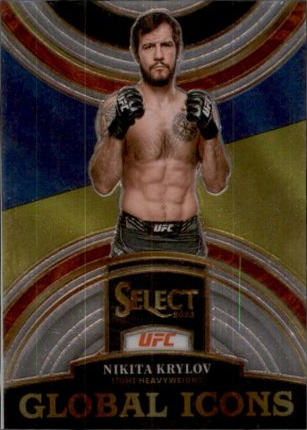 Nikita Krylov 2023 Panini Select UFC Global Icons #9 Black