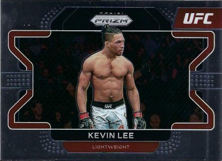 Kevin Lee 2022 Panini Prizm UFC Base #84 Green Pulsar