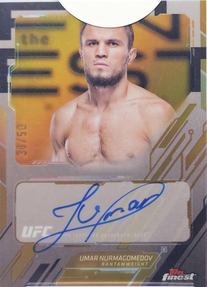 Umar Nurmagomedov 2025 Topps Finest UFC The Finest #TFA-UN Superfractor