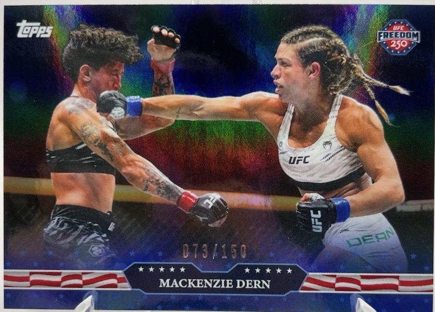 Mackenzie Dern 2026 Topps UFC Freedom 250 Base #27 Blue