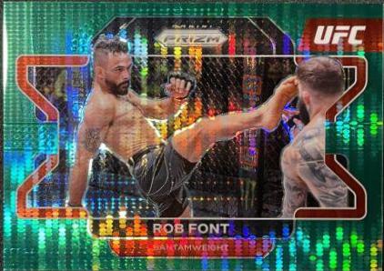 Rob Font 2022 Panini Prizm UFC Signatures #14 Green Pulsar