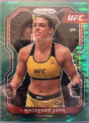 Mackenzie Dern 2021 Panini Prizm UFC Base #76 Green Pulsar