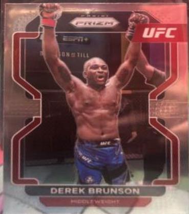Derek Brunson 2022 Panini Prizm UFC Base #191 Silver