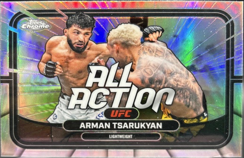 Arman Tsarukyan 2026 Topps Chrome UFC All-Action #AA-23 Refractor