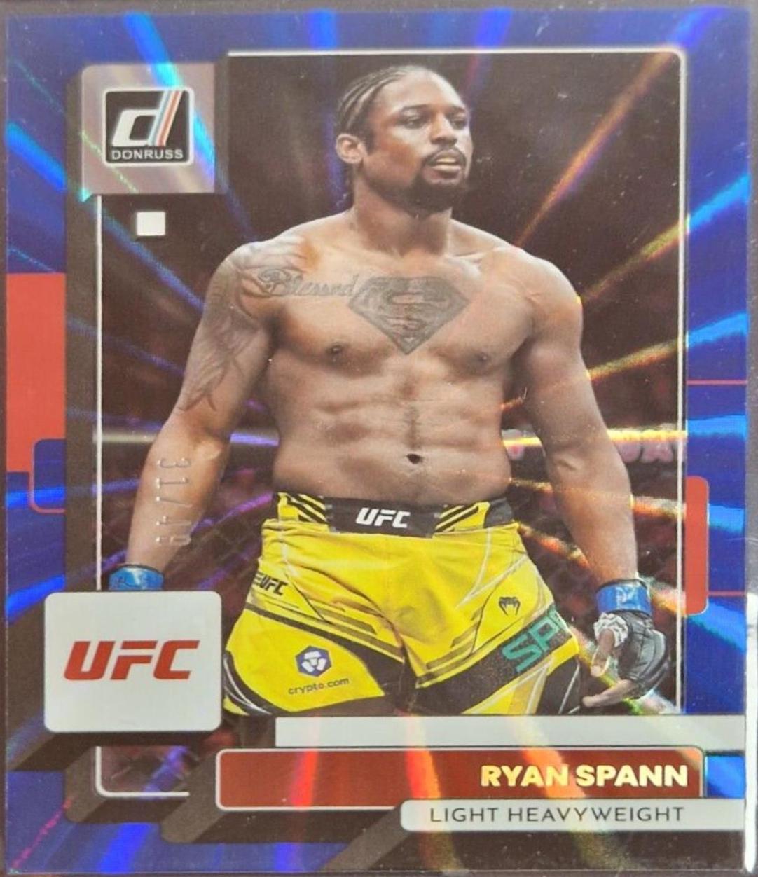 Ryan Spann 2023 Panini Donruss UFC Base #19 Blue Laser
