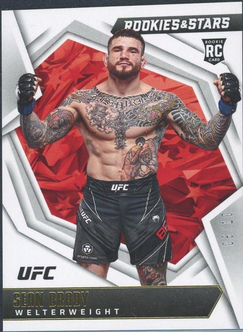 Sean Brady 2022 Panini Chronicles UFC Base Rookies and Stars #182 Gold