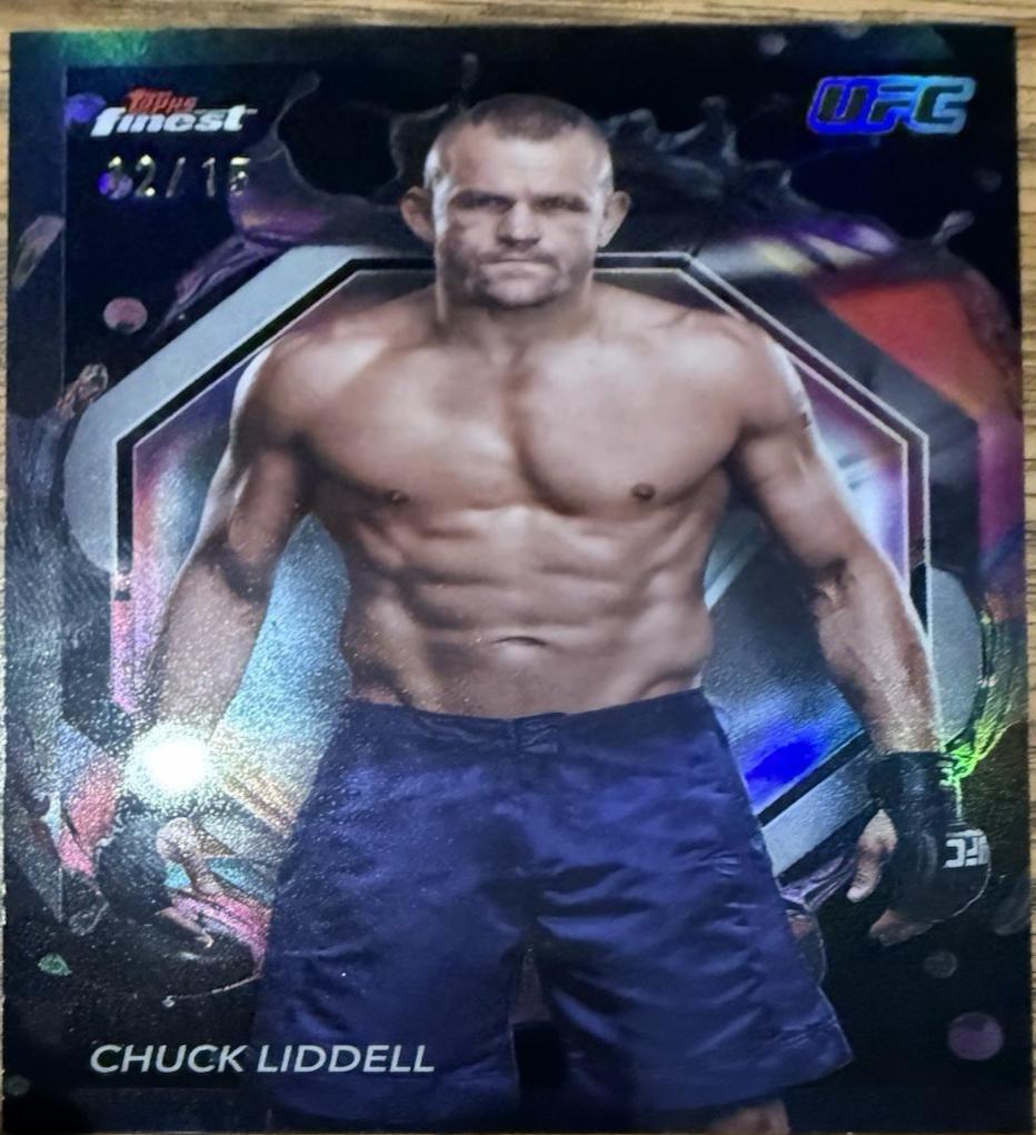 Chuck Liddell 2024 Topps Finest UFC Base Rare #297 Red Refractor