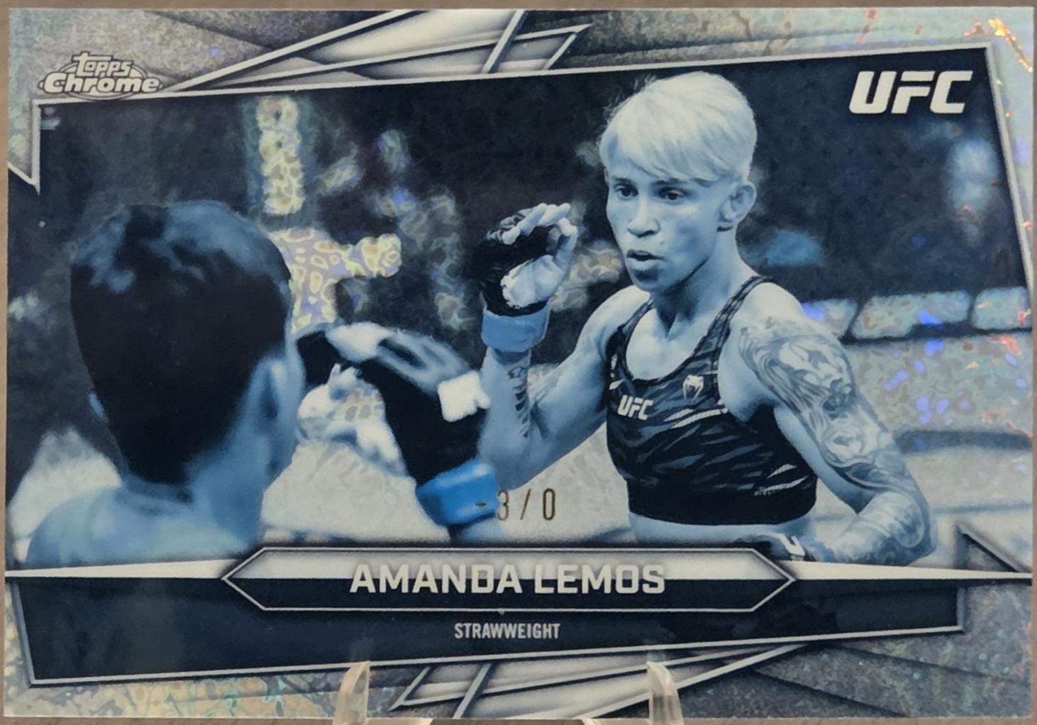Amanda Lemos 2026 Topps Chrome UFC Base #112 Frozenfractor