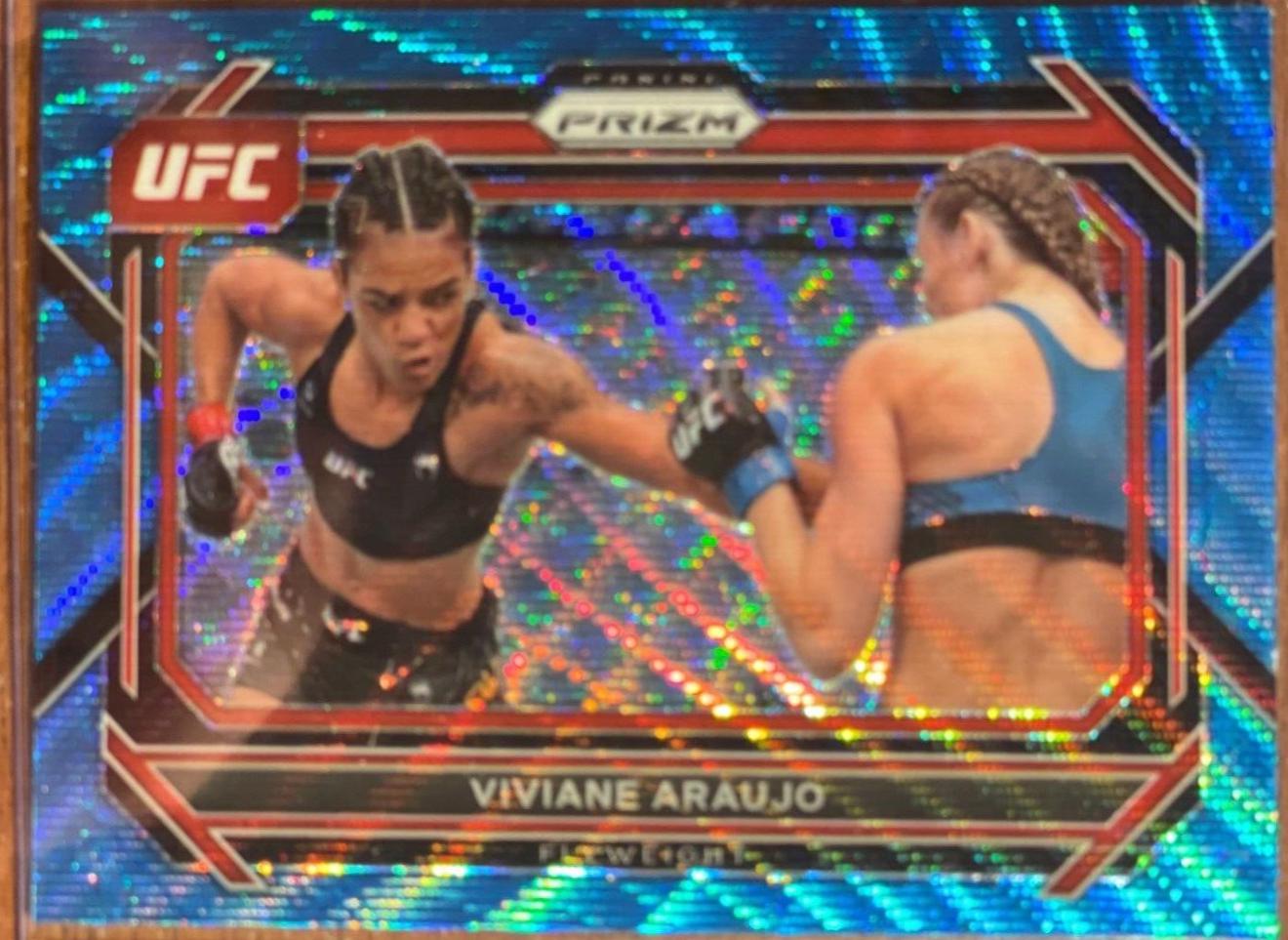 Viviane Araujo 2023 Panini Prizm UFC Base #73 Blue Wave