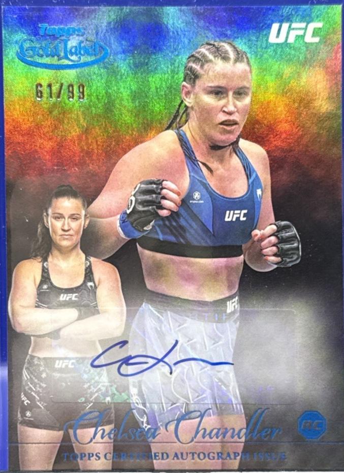 Chelsea Chandler 2024 Topps Gold Label UFC Gold Label Autographs #GLA-CCH Blue