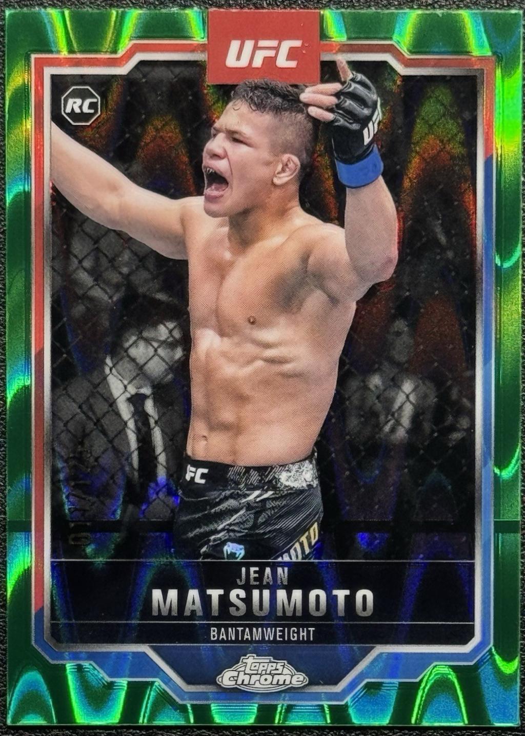 Jean Matsumoto 2025 Topps Chrome UFC Base #52 Green Wave