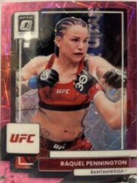 Raquel Pennington 2023 Panini Donruss Optic UFC Base #20 Pink Velocity