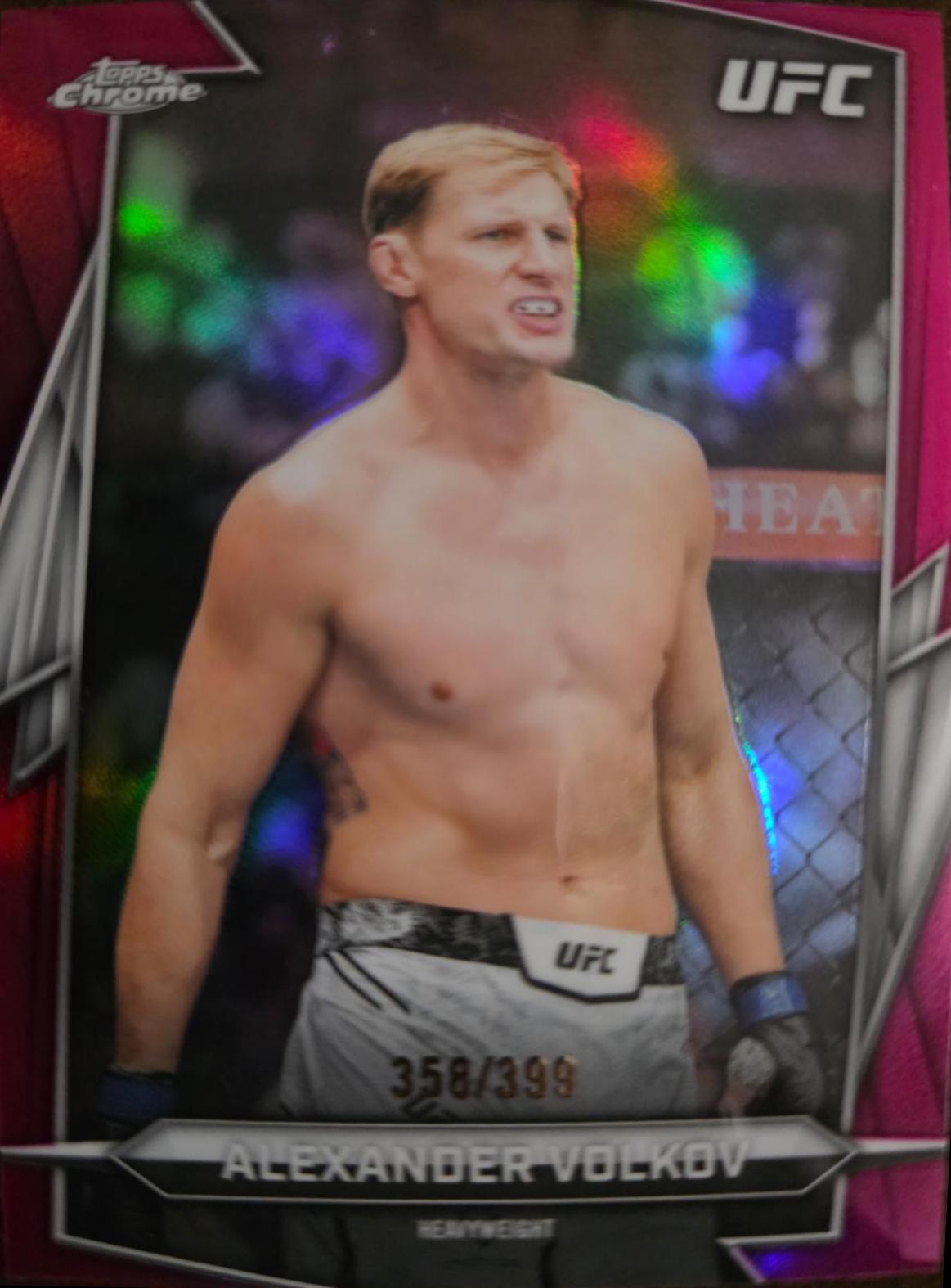 Alexander Volkov 2026 Topps Chrome UFC Base #12 Magenta Refractor