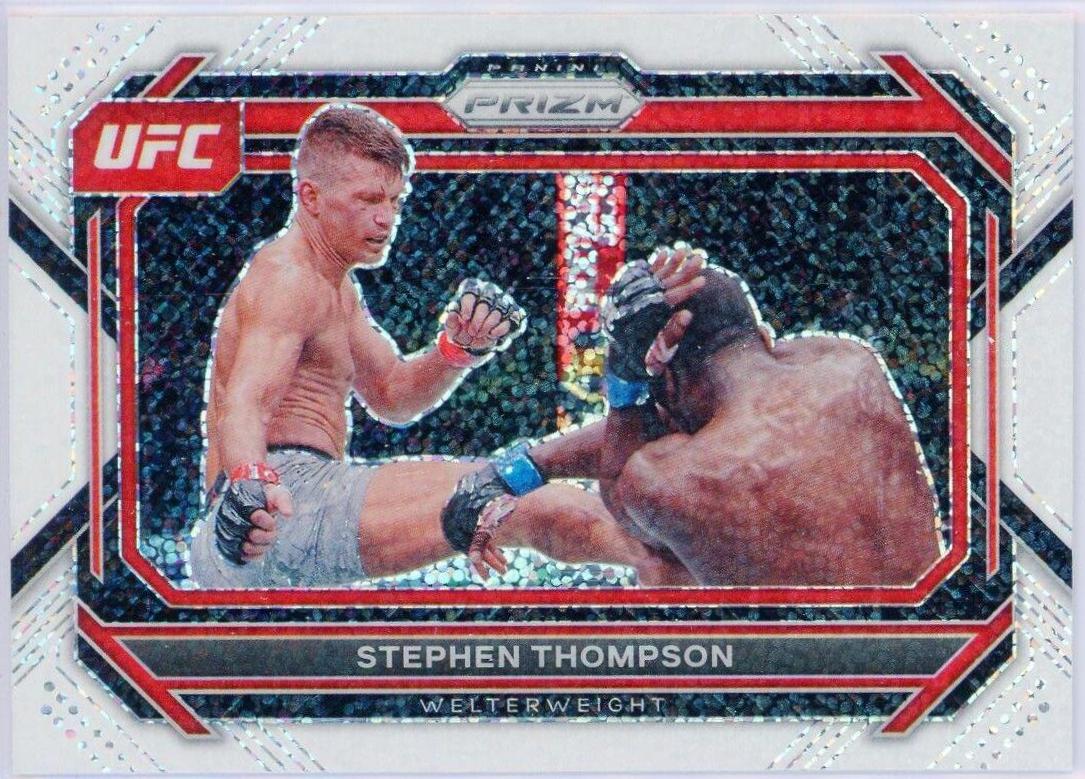 Stephen Thompson 2023 Panini Prizm UFC Base #91 White Sparkle