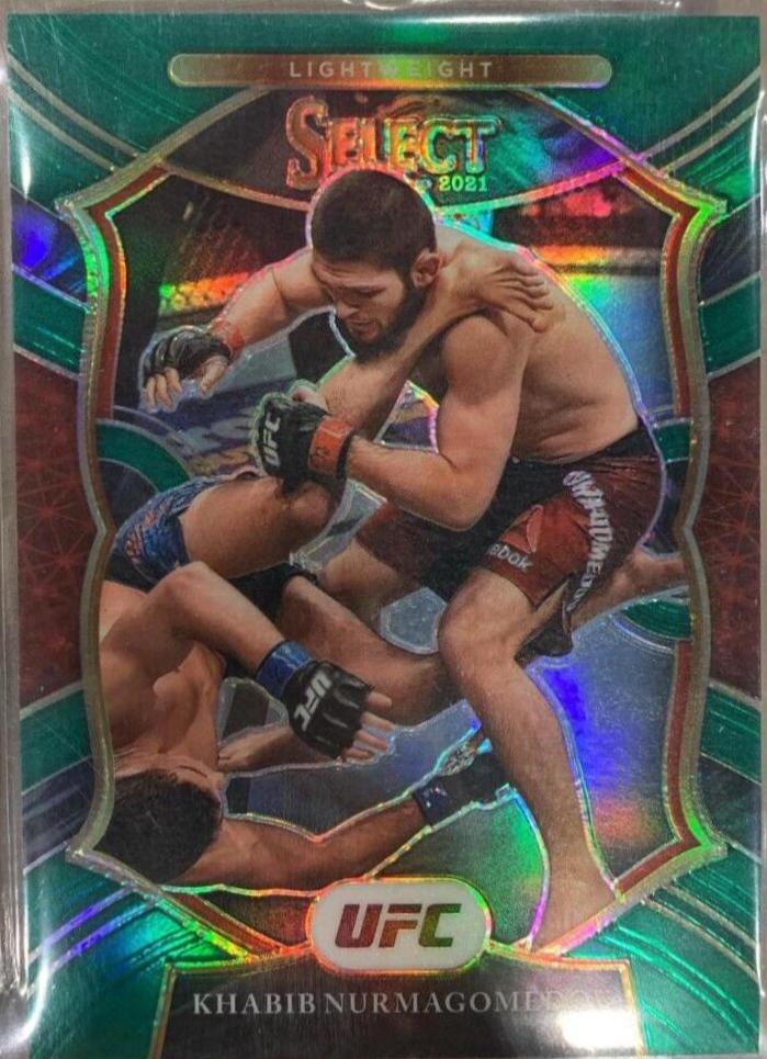 Khabib Nurmagomedov 2021 Panini Select UFC Concourse #47 Green