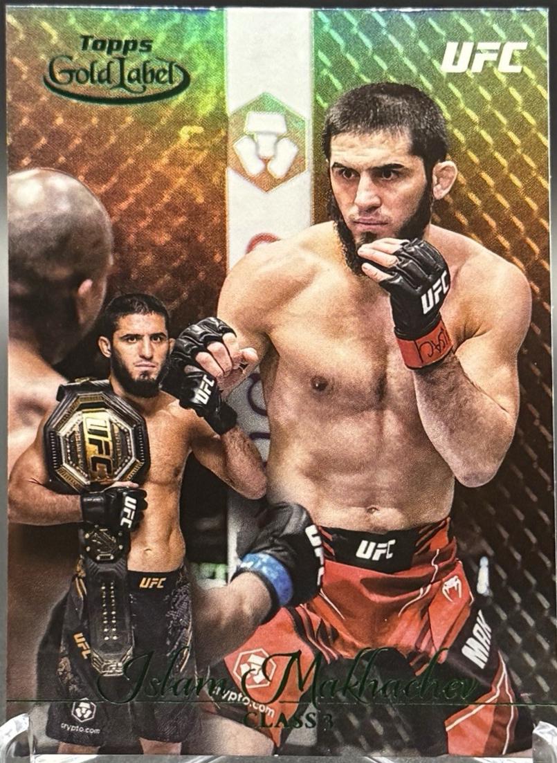 Islam Makhachev 2024 Topps Gold Label UFC Base Class III #39 Green