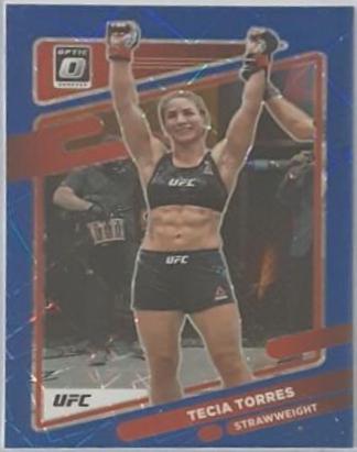 Tecia Pennington 2022 Panini Donruss Optic UFC Base #73 Blue Velocity