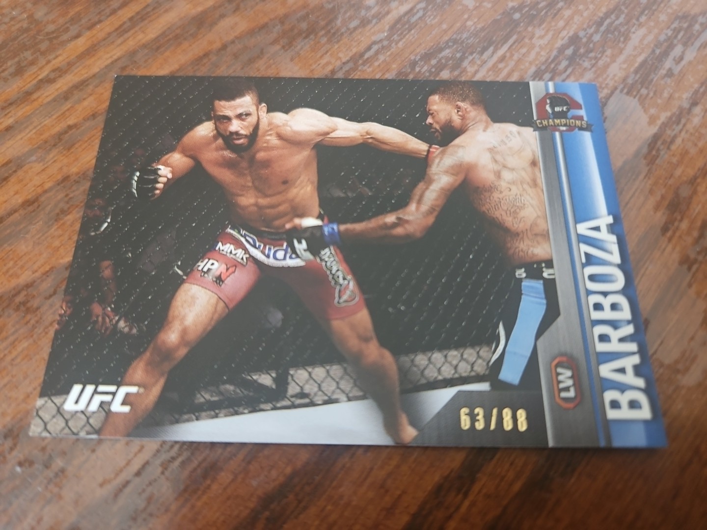 Edson Barboza 2015 Topps UFC Champions Base #135 Blue