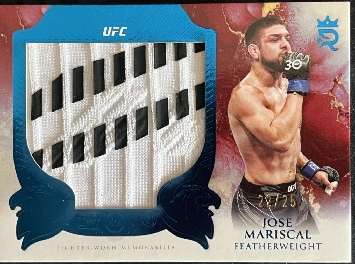 Jose Mariscal 2025 Topps Royalty UFC Rookie Jumbo Relics #RJR-JL Blue