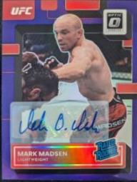 Mark Madsen 2023 Panini Donruss Optic UFC Base Rated Rookies Signatures #139 Purple