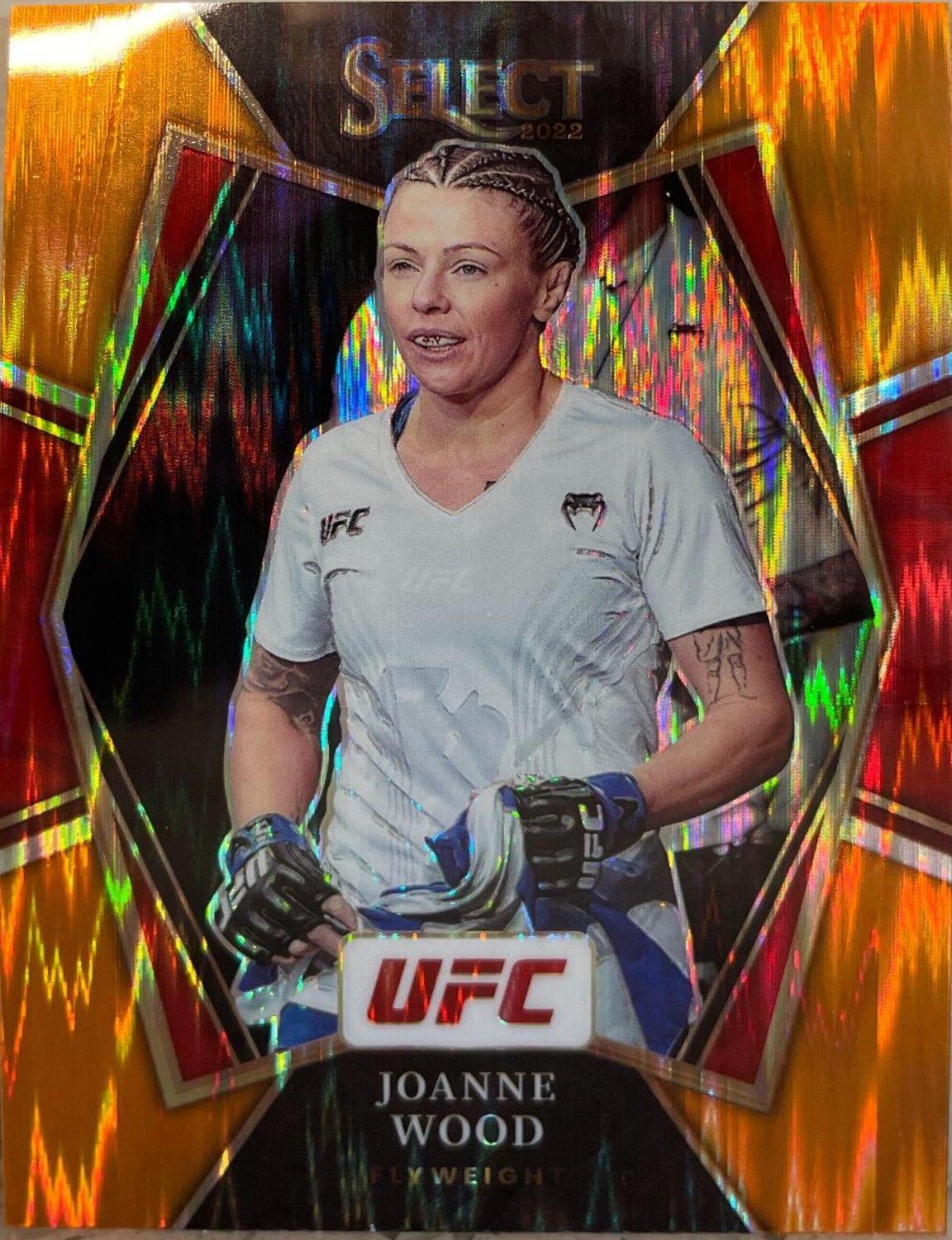 Joanne Wood 2022 Panini Select UFC Premier Level #156 Orange Flash
