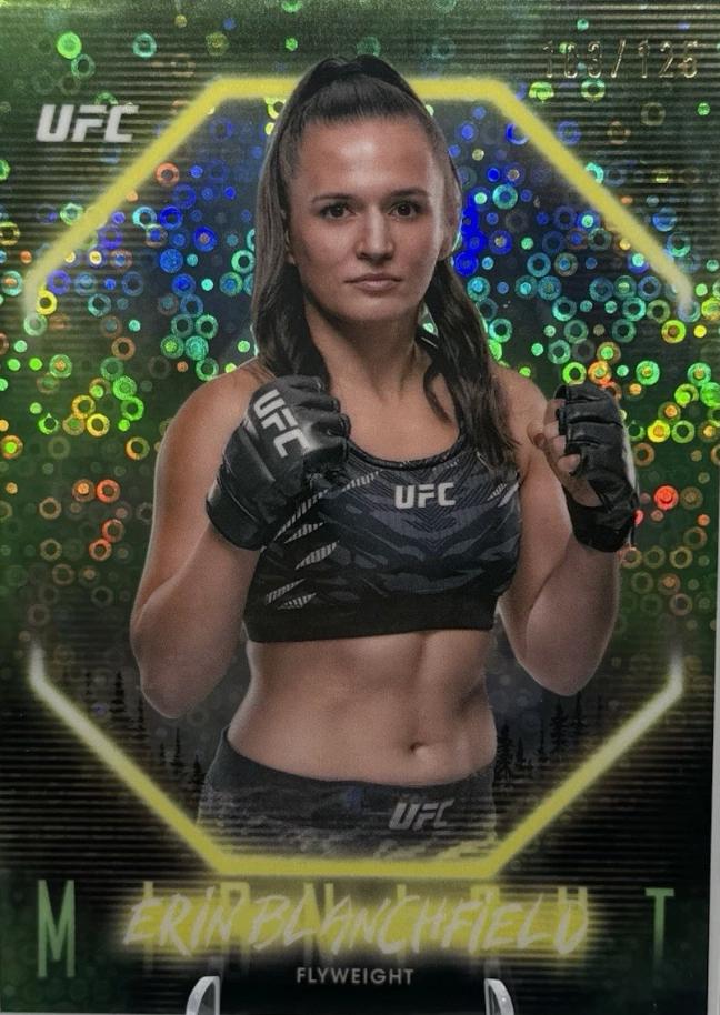 Erin Blanchfield 2025 Topps Midnight UFC Base #8 Morning