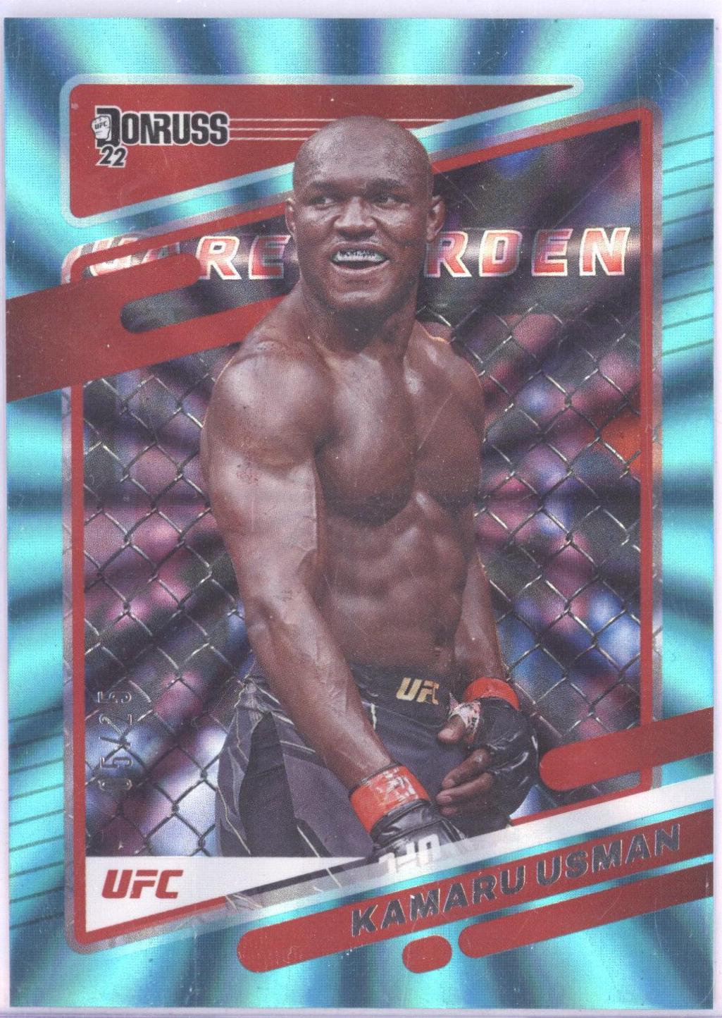 Kamaru Usman 2022 Panini Donruss UFC Base #72 Teal